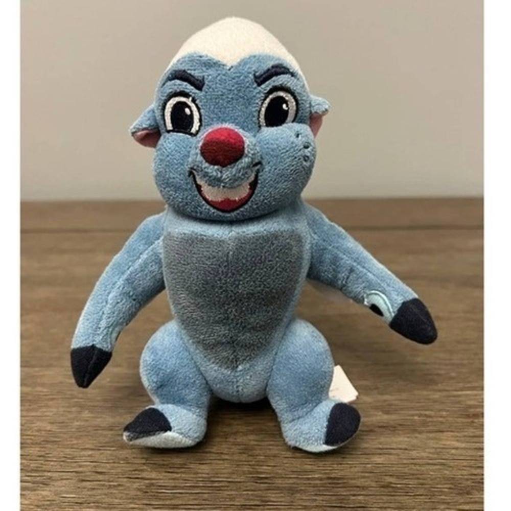 Disney Bunga The Lion Guard Honey Badger Plush Blue White Stuffed Animal Toy 7"